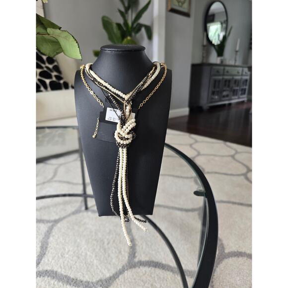 The Limited Beaded Knot Necklace NWT - Picture 2 of 4